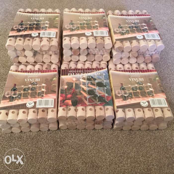 Rastel de vin Nou! raft pentru vin din lem pentru 12 - 24 - 36 sticle