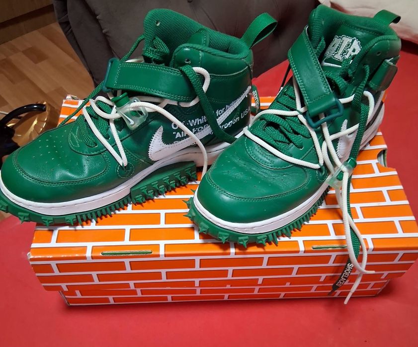 Nike Air force 1 mod x Off-white Pine Green white DR0500-300