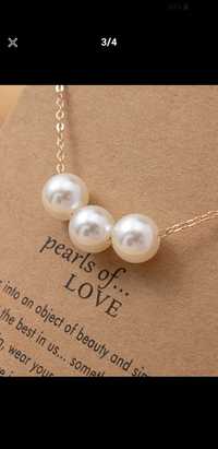 Colier cu lănțișor si perle