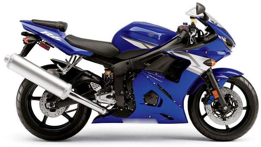 Стикери Yamaha R6 второ поколение 2003г-2005г Ямаха р6 лепенки rj05