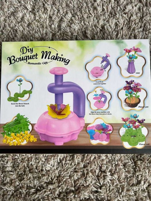 BlueSwan Направи си сам букети от плат с цветя за деца 4-12 години