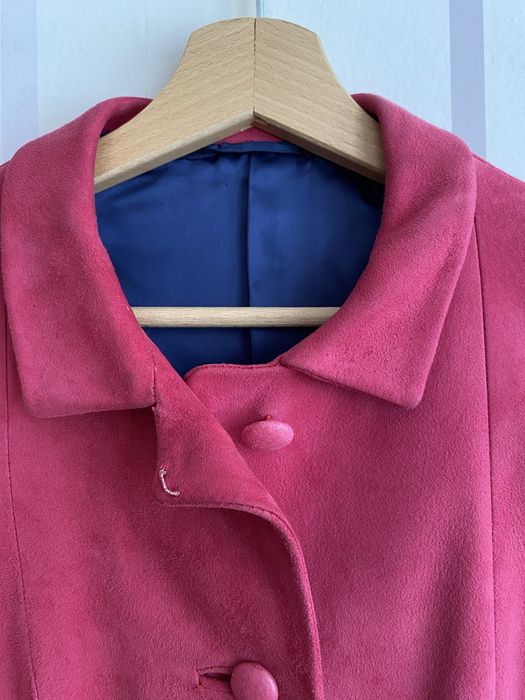 Велурено сако . Цвят фуксия. Размер S