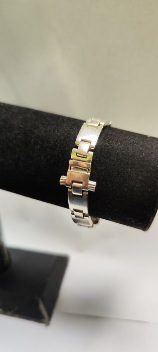 Масивна сребърна гривна 20см Унисекс