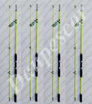 SET 4 Lansete WB fibra sticla plina 2,10m pescuit la dunare 60-180gr