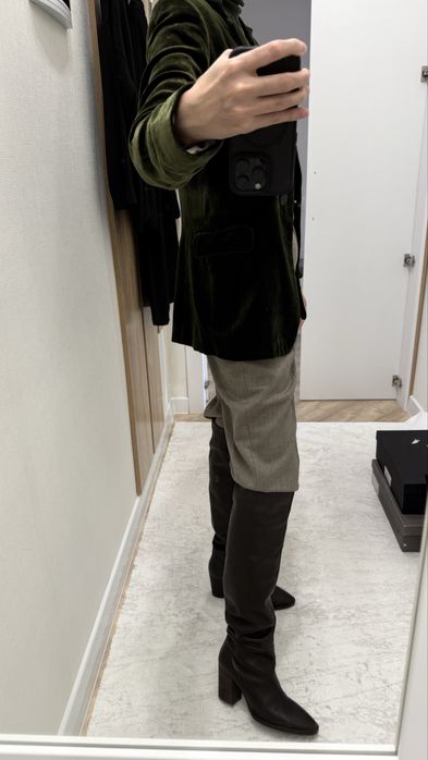 Длинные сапоги (ботфорты) от Massimo dutti
