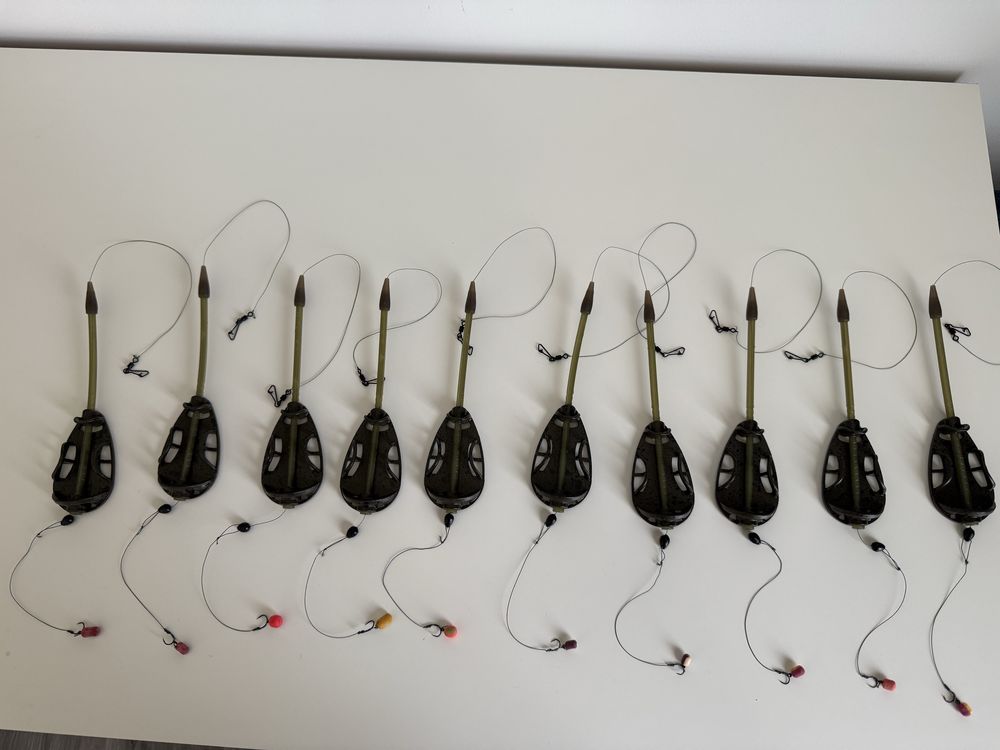 Set 10 Montura Method Feeder Long Distance 50 gr ac 10 sau 12