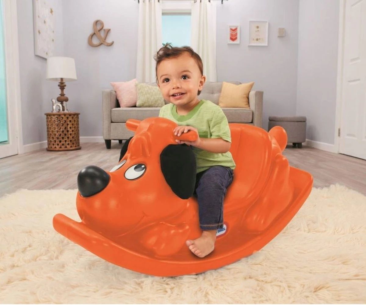 Люлеещо се куче Little Tikes, оранжево и синьо и червено