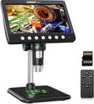 Дигитален Цифров микроскоп 50Х 1200Х Екран 7 инчов HD IPS със светлини