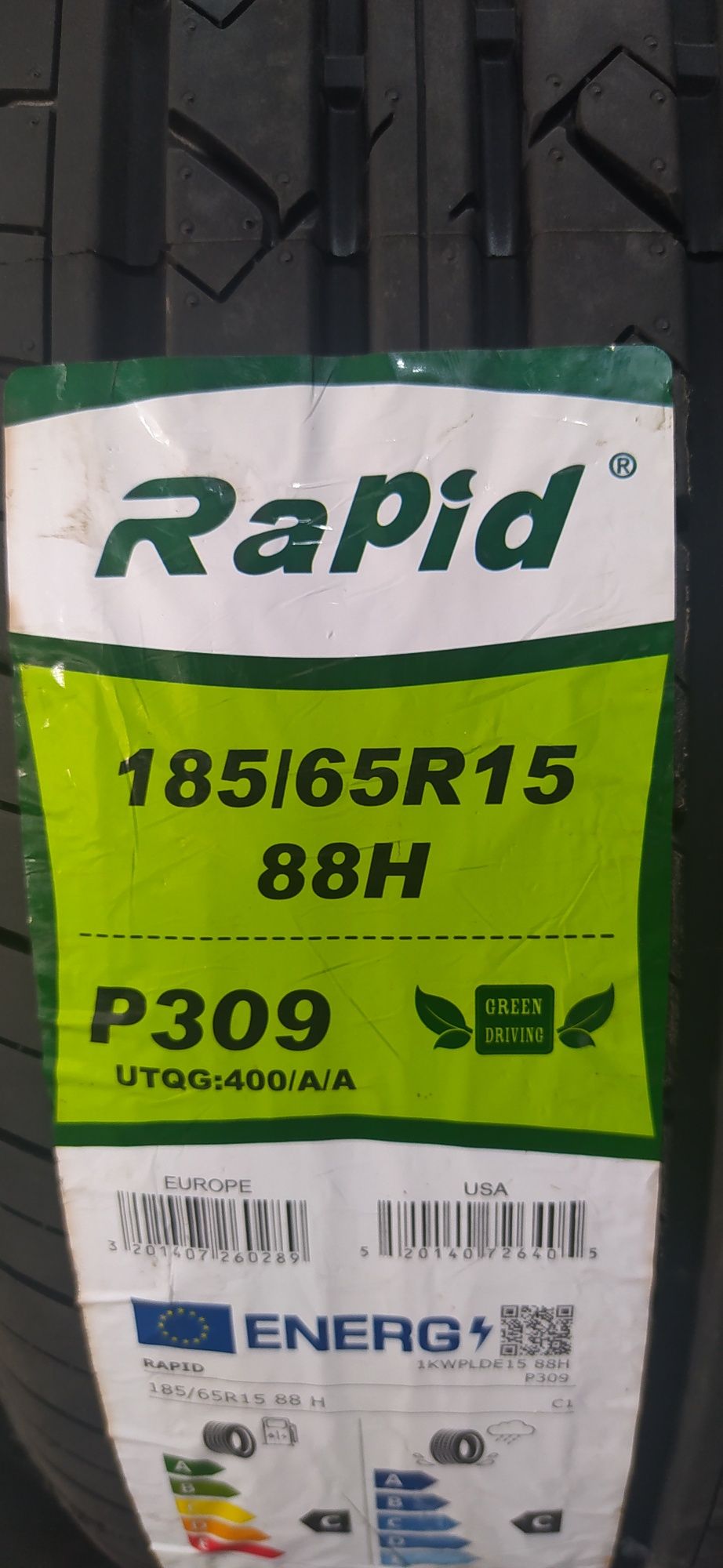 185/65R15. Rapid. P309