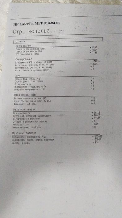 МФУ hp 426dw в отличном состоянии