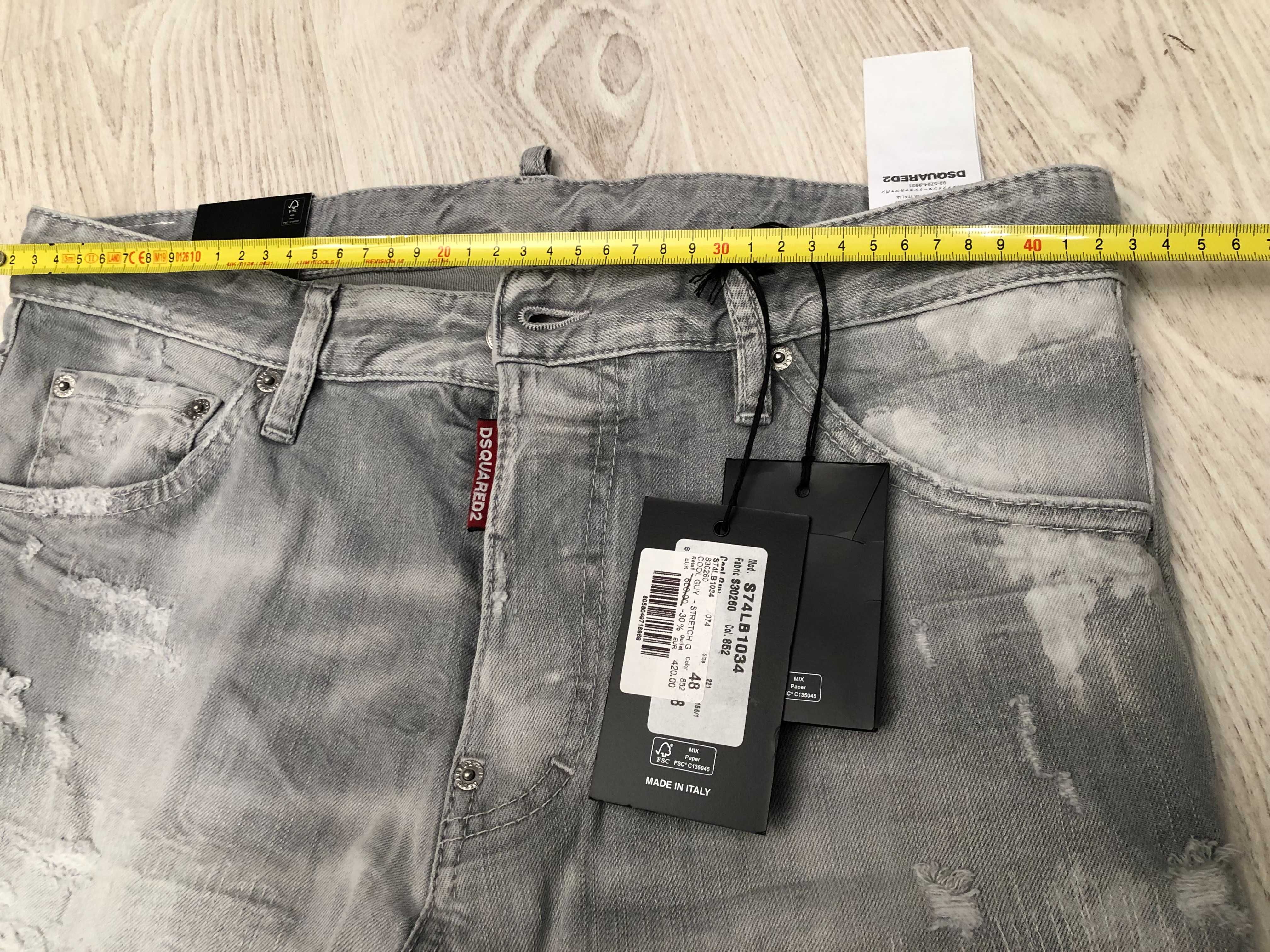 Dsquared2 blugi Cool Guy Jean 48 italy, sau M, retail 625 euro