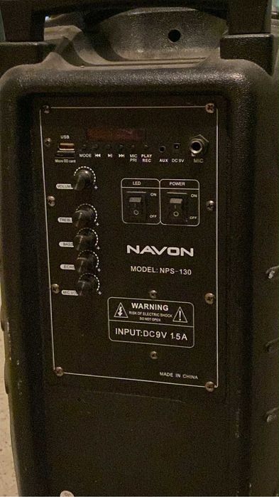 Boxă portabilă Navon NPS 130 puternică și ușor de transportat!