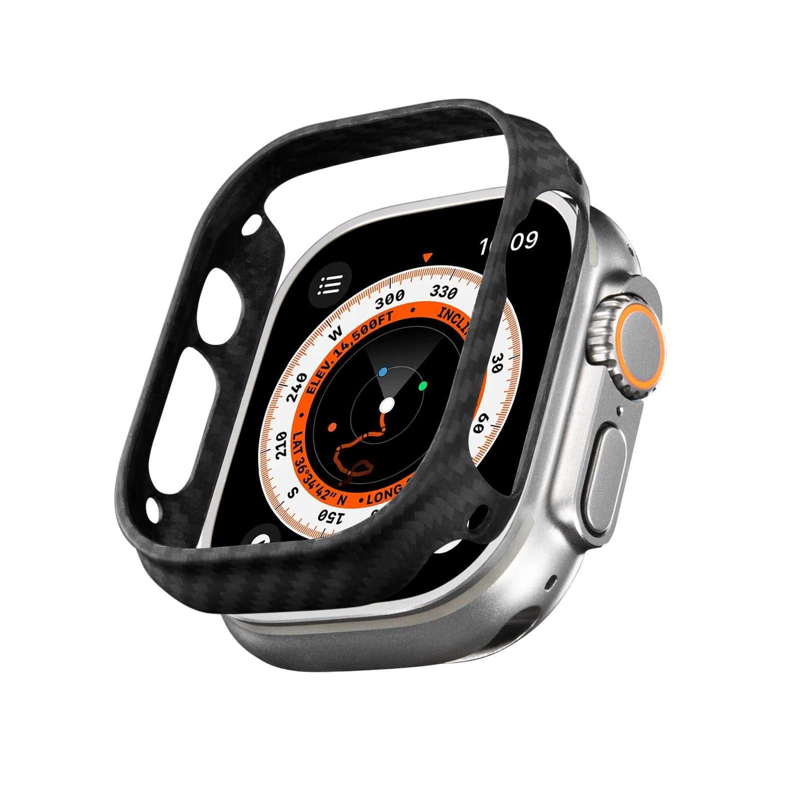 Pitaka Карбон чехол для Apple Watch Ultra 49mm — Black. Есть доставка