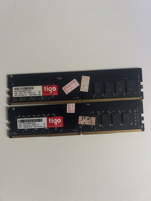 Озу 8gb  2 штуки. 16 gb ddr4