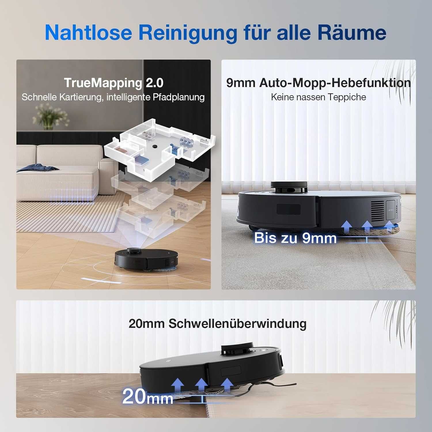 Прахосмукачка робот Ecovacs Deebot T30S Pro TrueDetect ZeroTangle