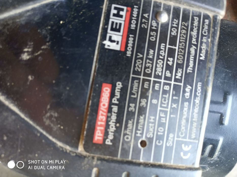 Suv nasosi sotiladi.