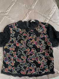Блуза из кружева Zara