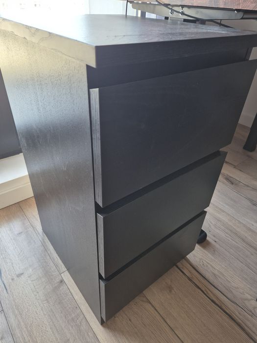 Birou IKEA nuanta Gri Antracit Lemn si IKEA Drawer