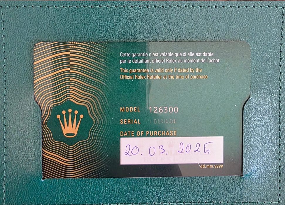 Rolex Oyster Perpetual Datejust 41 mm | Reference 126300 | 2025