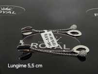 Bijuteria Royal: Cercei aur alb 14k/3.57 gr