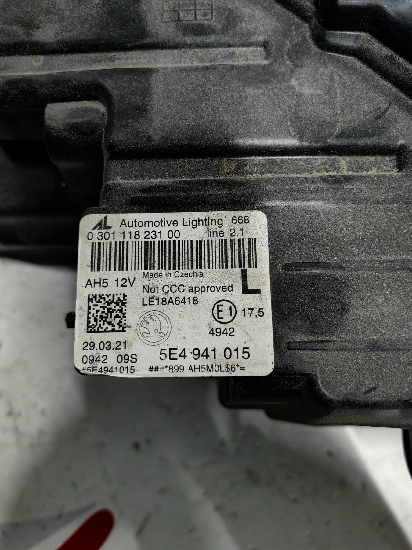 Ляв фар Skoda Octavia 4 Full LED 2021 / Шкода Октавия 2021г
