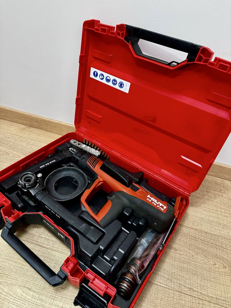Pistol cu capse HILTI DX76 PTR, fixare acoperisuri tabla!