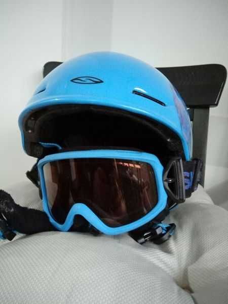 Smith ski snowboard helmet goggle детска ски каска и маска очила 54см.