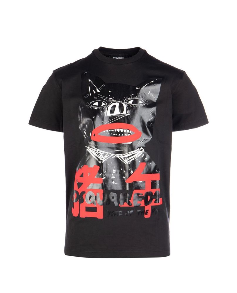Dsquared2 "Year Of The Pig" Print T-Shirt