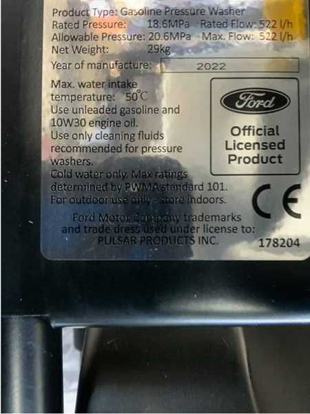 Pompa Ford spalat cu  presiune 186 Bar