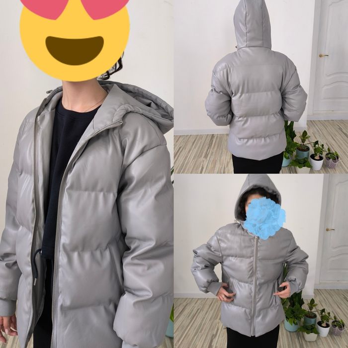 Куртка зимняя кожзам с наполнением