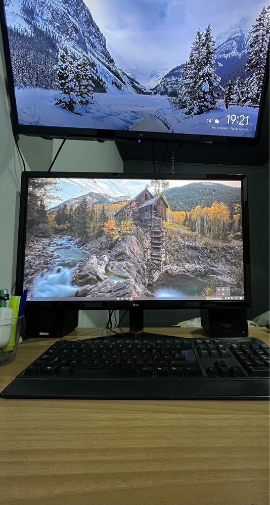 Desktop gaming ryzen 3600 radeon r7 4 gb monitor 27in