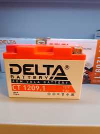 Мотоаккумулятор Delta CT 1209.1 YT9B-4 YB9-B. 12v 9 Ah