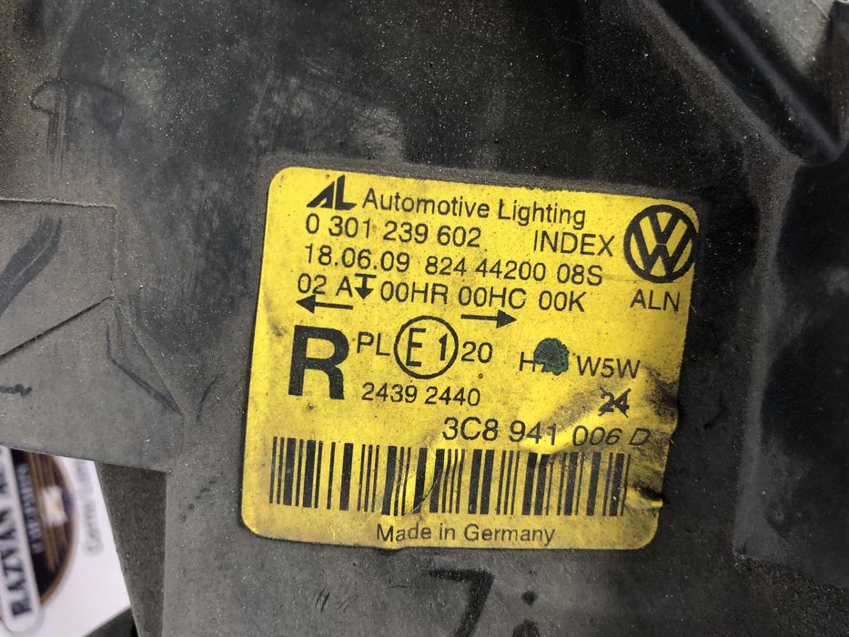 far dreapta halogen volkswagen passat cc 2010