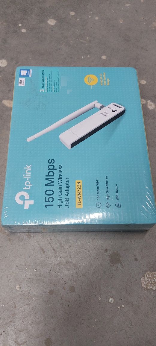 Адаптер wireless TP-LINK TL-WN722N, USB 2.0