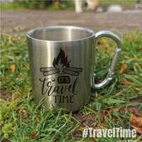Cana Inox Cadou Personalizata Drumetie Man Gift Fire – Yes Travel Time