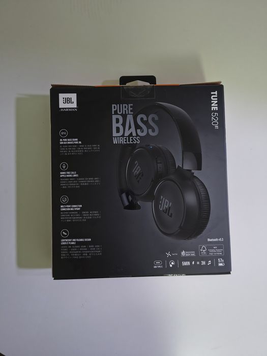 NOI Casti on-ear JBL Tune 520BT, Bluetooth 5.3, Autonomie 57h