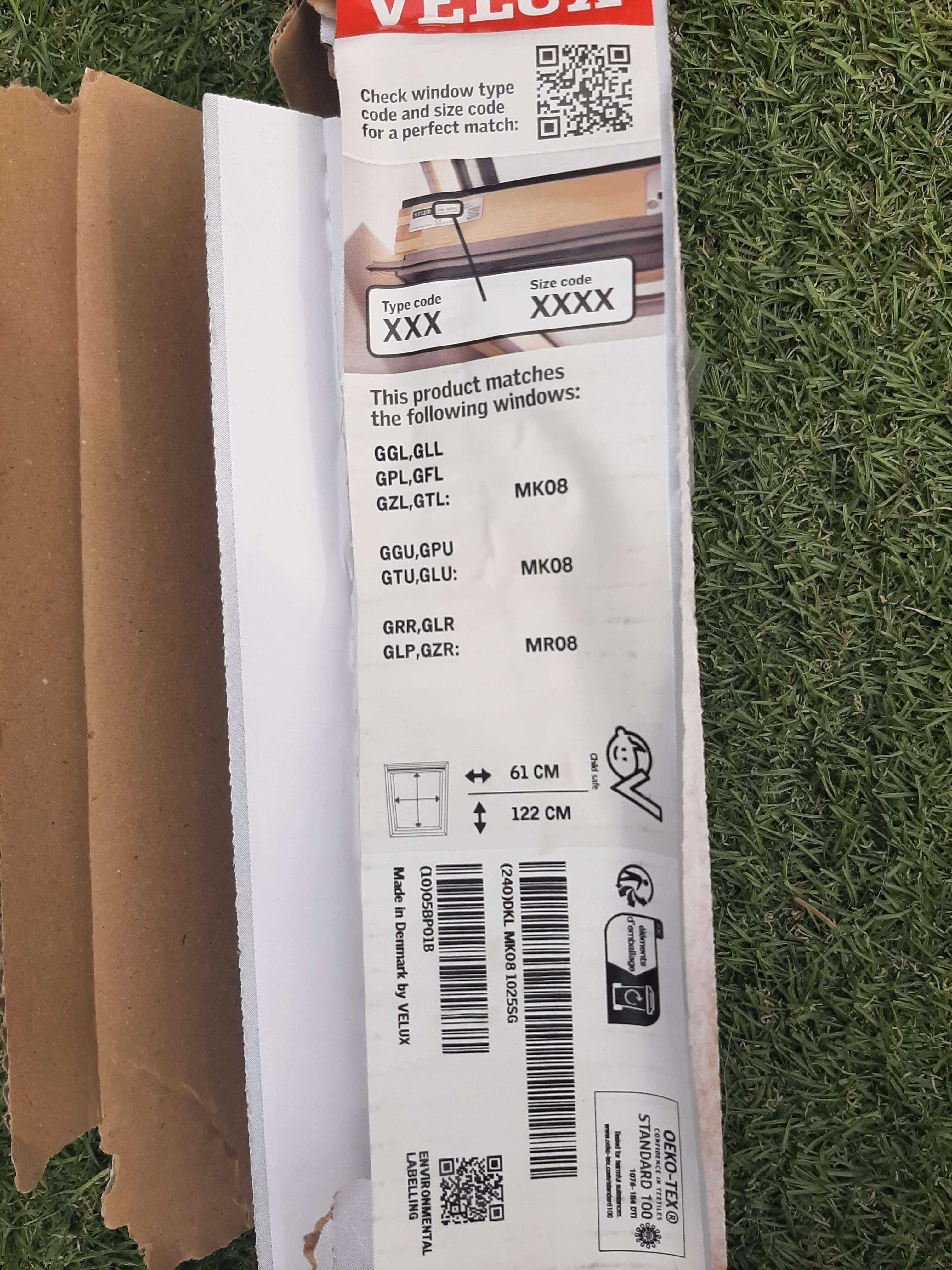 Rulou interior opac VELUX DKL MK08 Alb