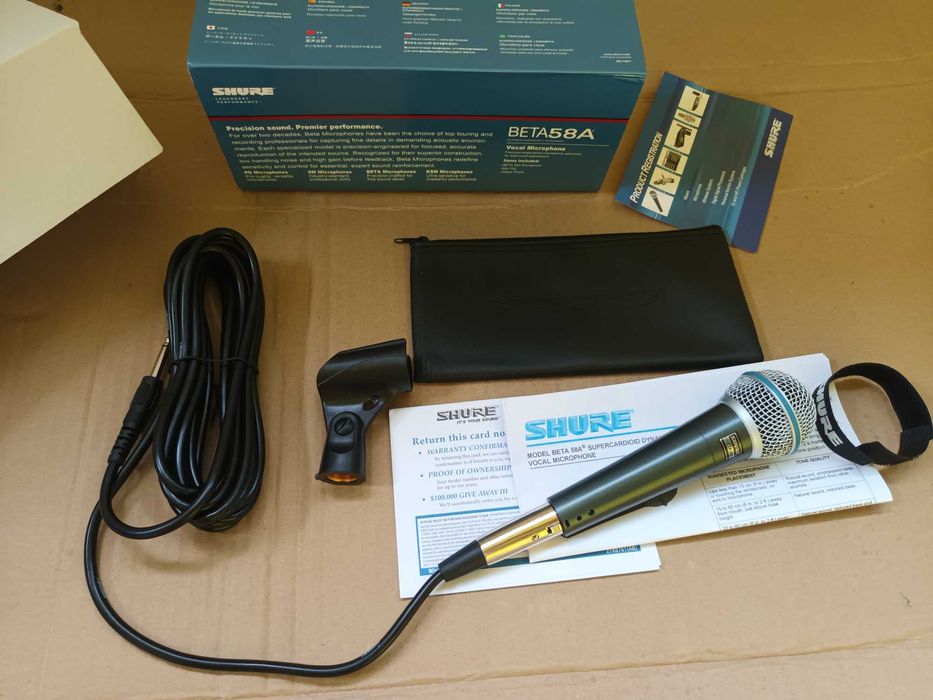 Microfon tobe Microfon shure beta 58a Microfon instrumentisti/studio