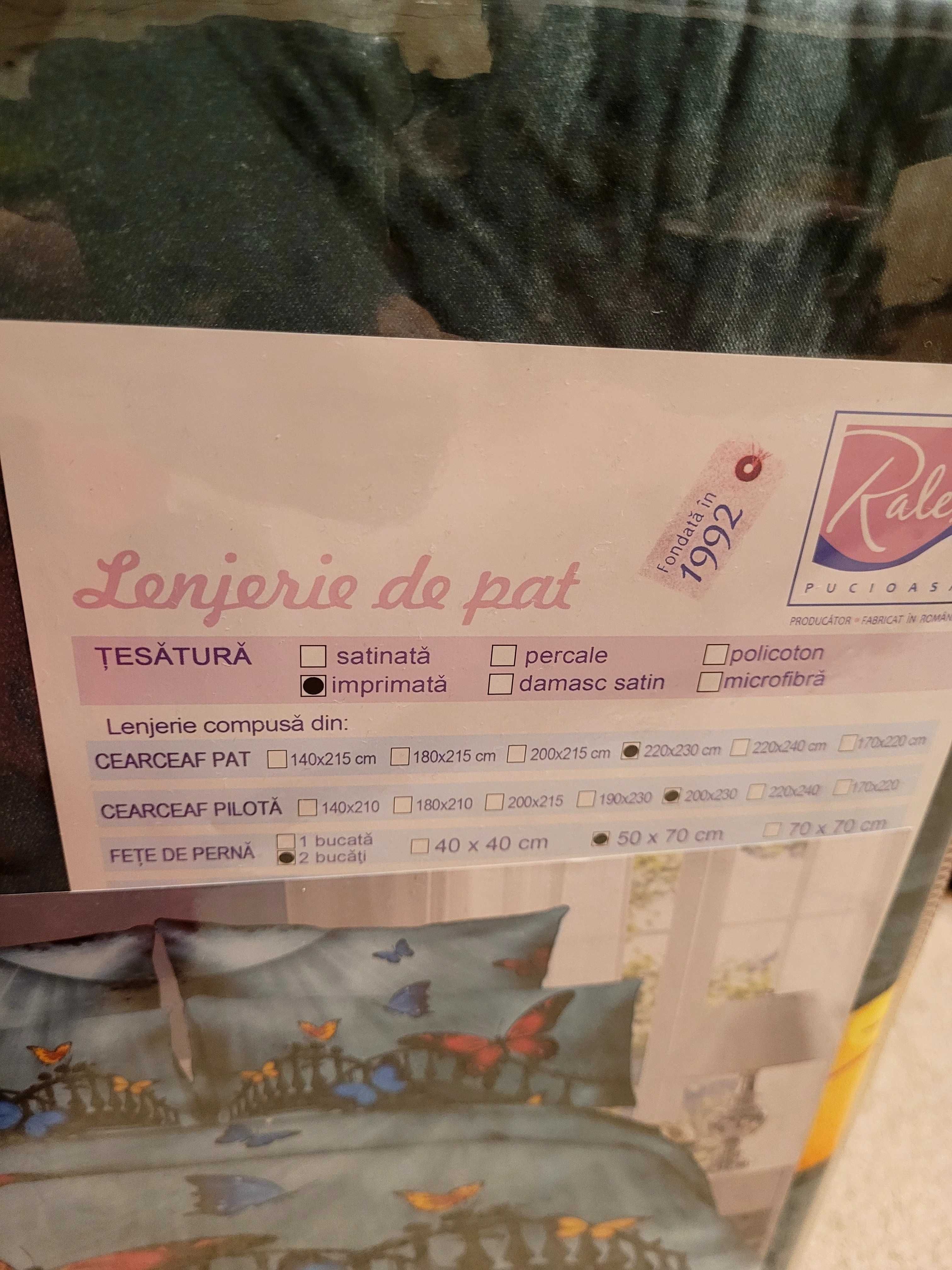 Lenjerie pat noua Ralex Puciosa