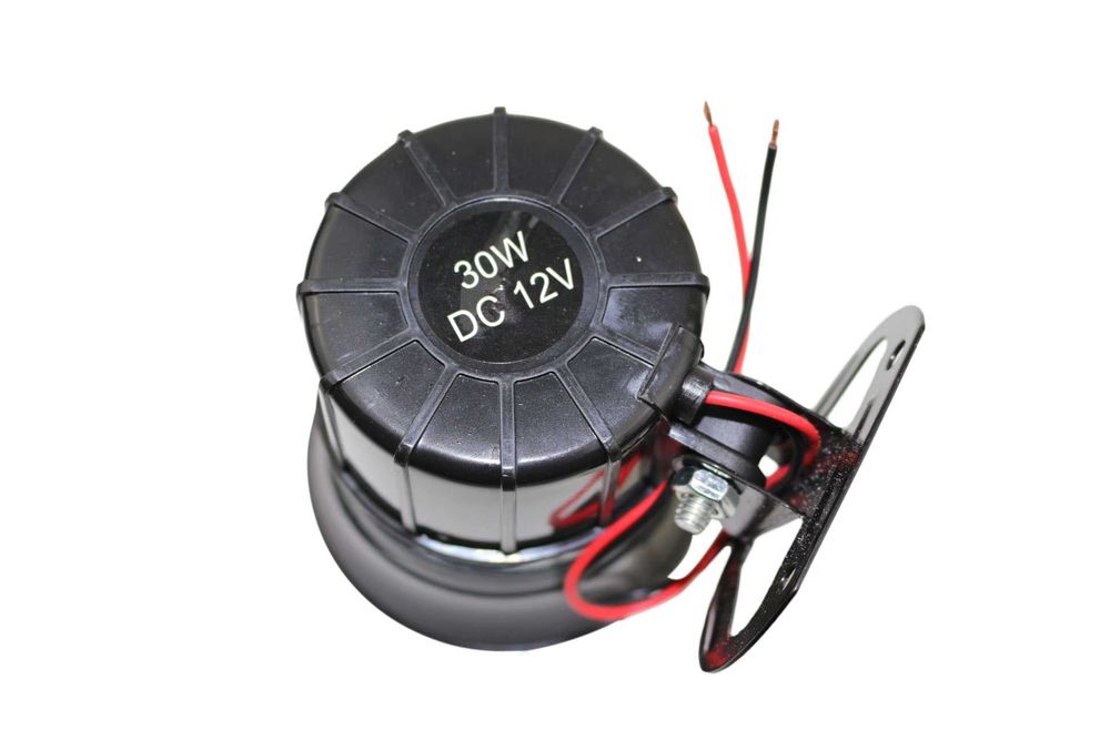 Сирена за автоаларма 6 тона, Черна, 12V