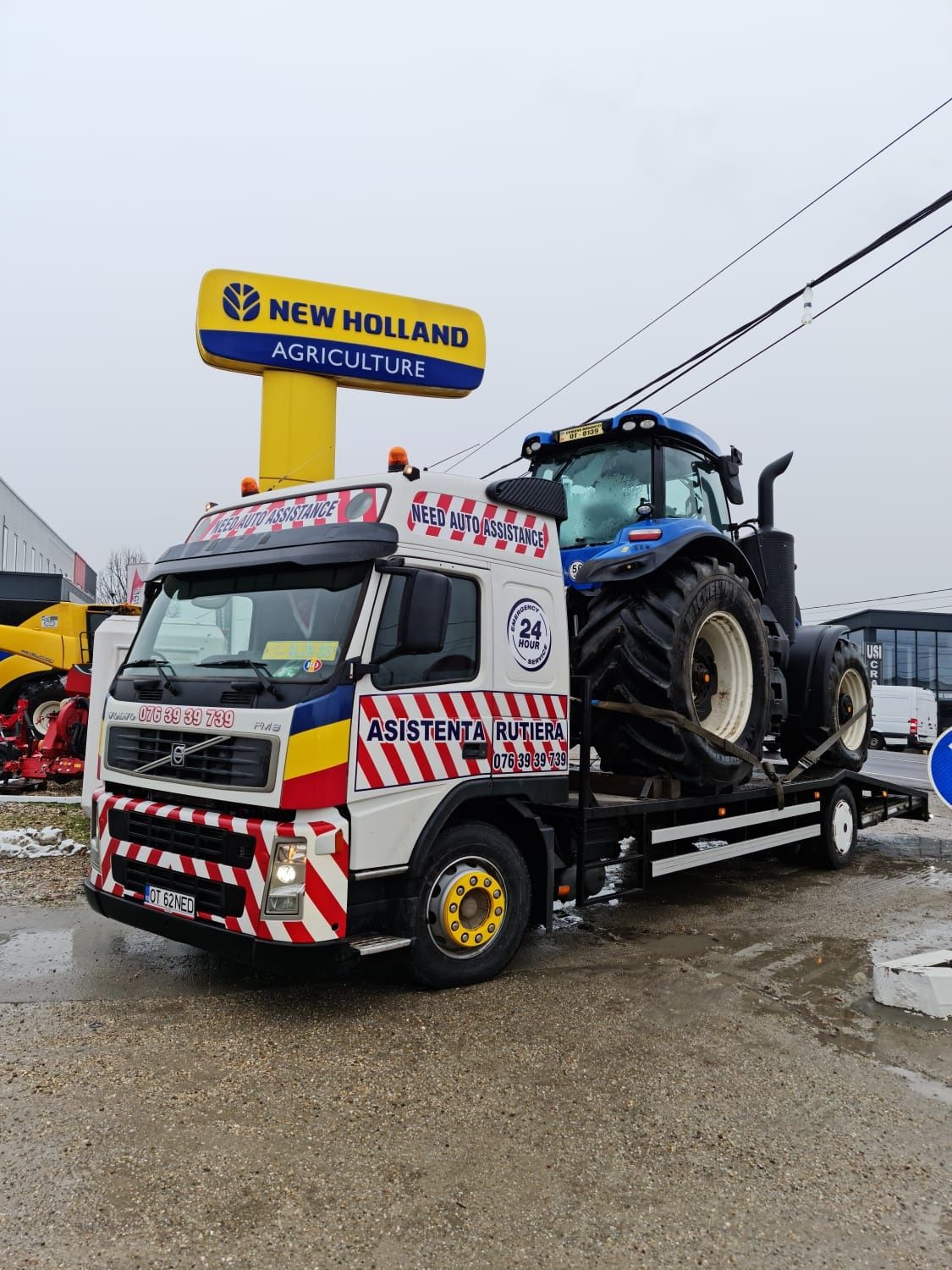 Tractări camioane O76O1O51O5 Transport utilaje Grele Buldo, taf etc