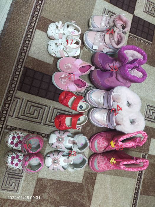 Обувь детская на девочку