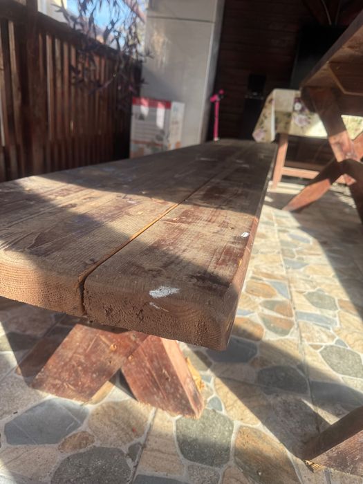 Masă foișor cu 2 bănci