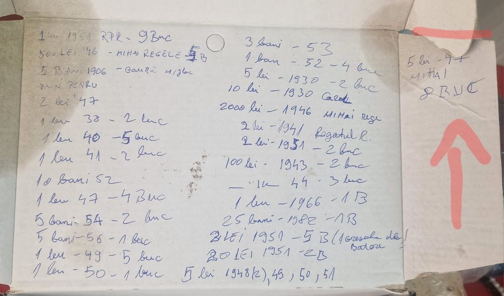 Lot monede românești