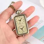 Ceas quartz dublu mecanism medalion vintage pandantiv