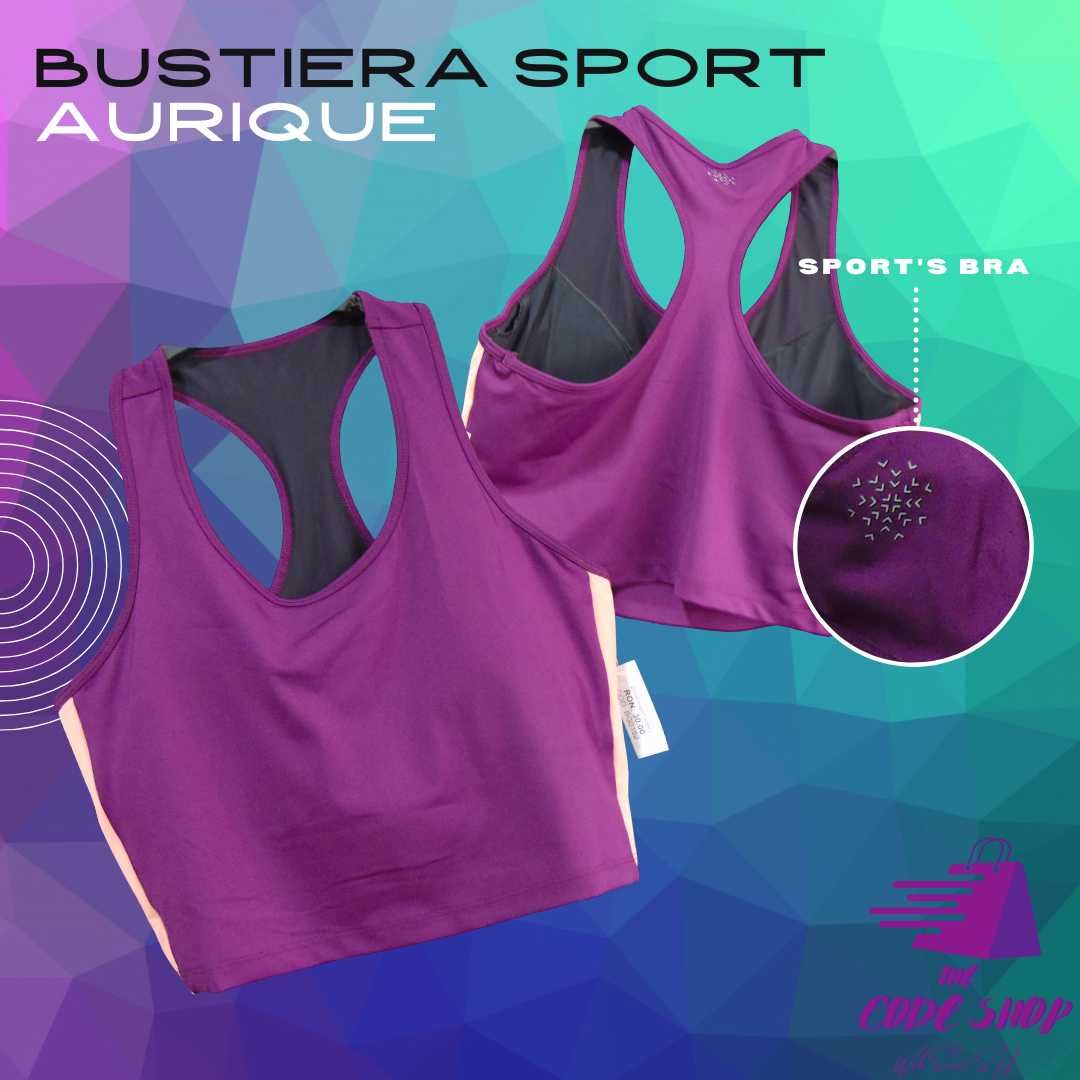 Bustiera sport Aurique violet