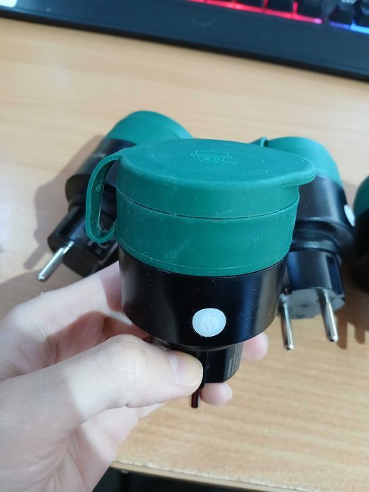 Set de 4 prize inteligente UCOMEN pentru exterior, 2.4 GHz, 16A, verde