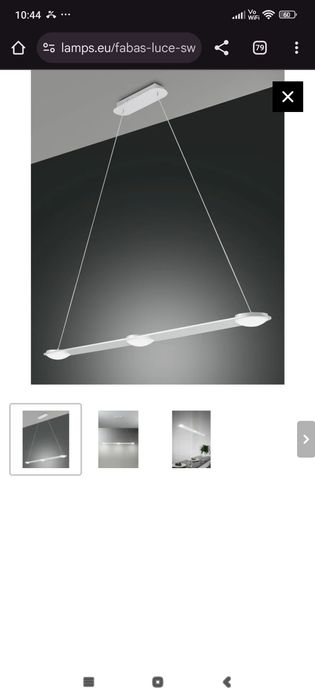 Vand lampa suspendata LED FABAS LUCE SWAN 24W