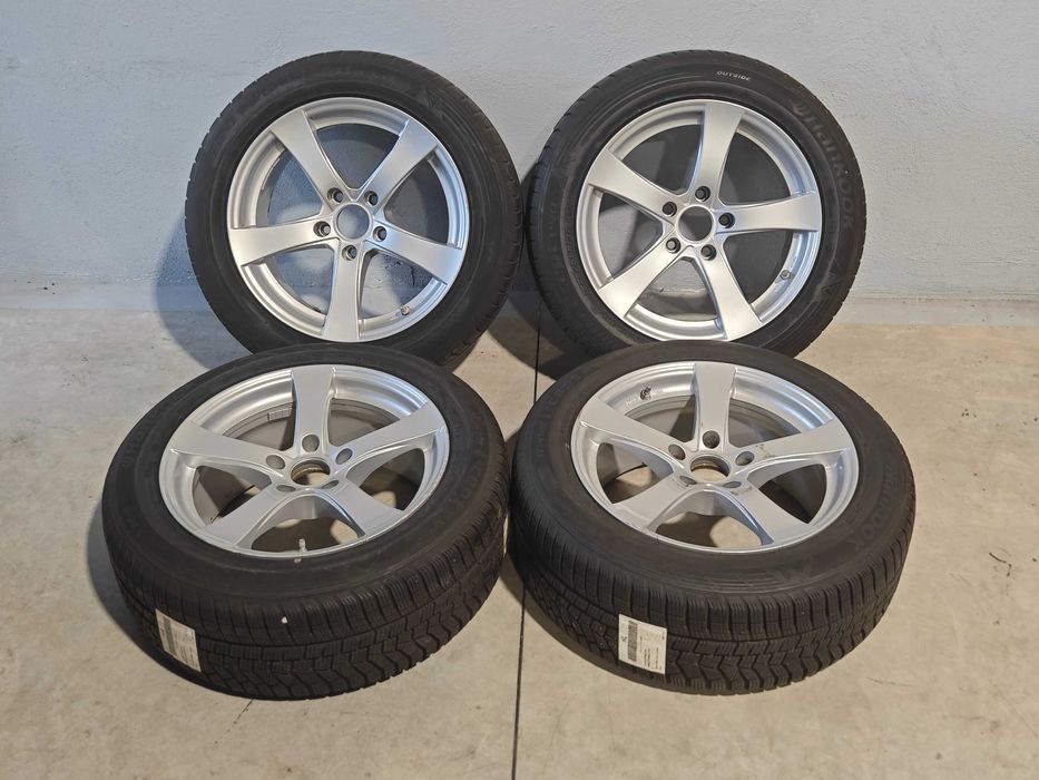 Roti/Jante 17 cu anvelope de iarna 225/55R17 BMW Seria 3,5,GT,6