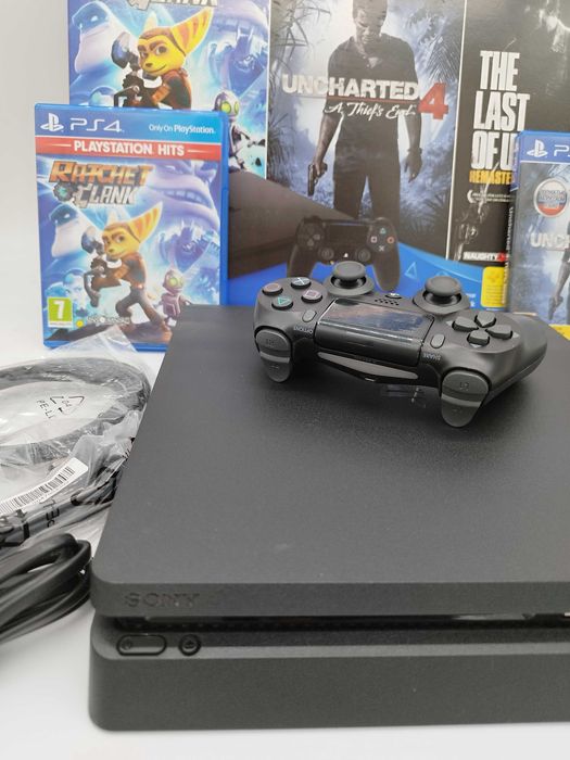 [ps4] Пълен Комплект SLIM 1TВ с две игри + допълнителен скин